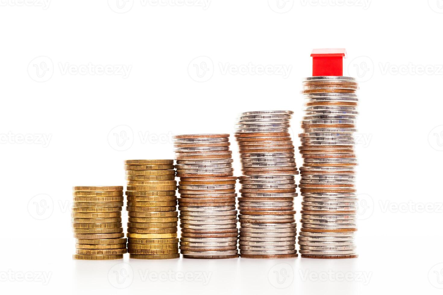 House on a pile of money photo