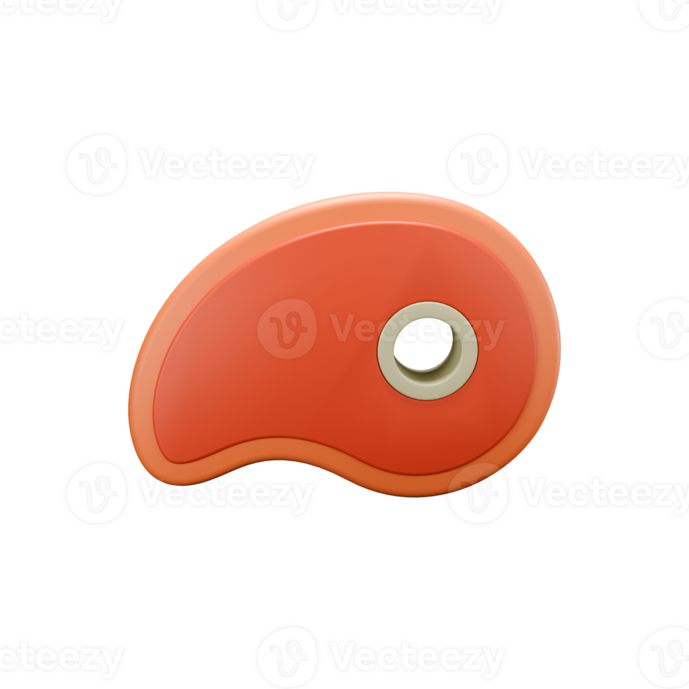 a 3d icon render beef for barbecue png