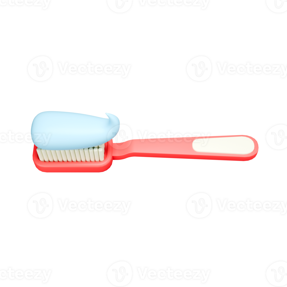 a 3d icon render toothbrush png