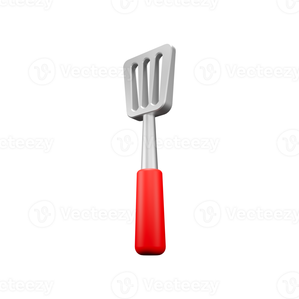 a 3d icon render spatula png