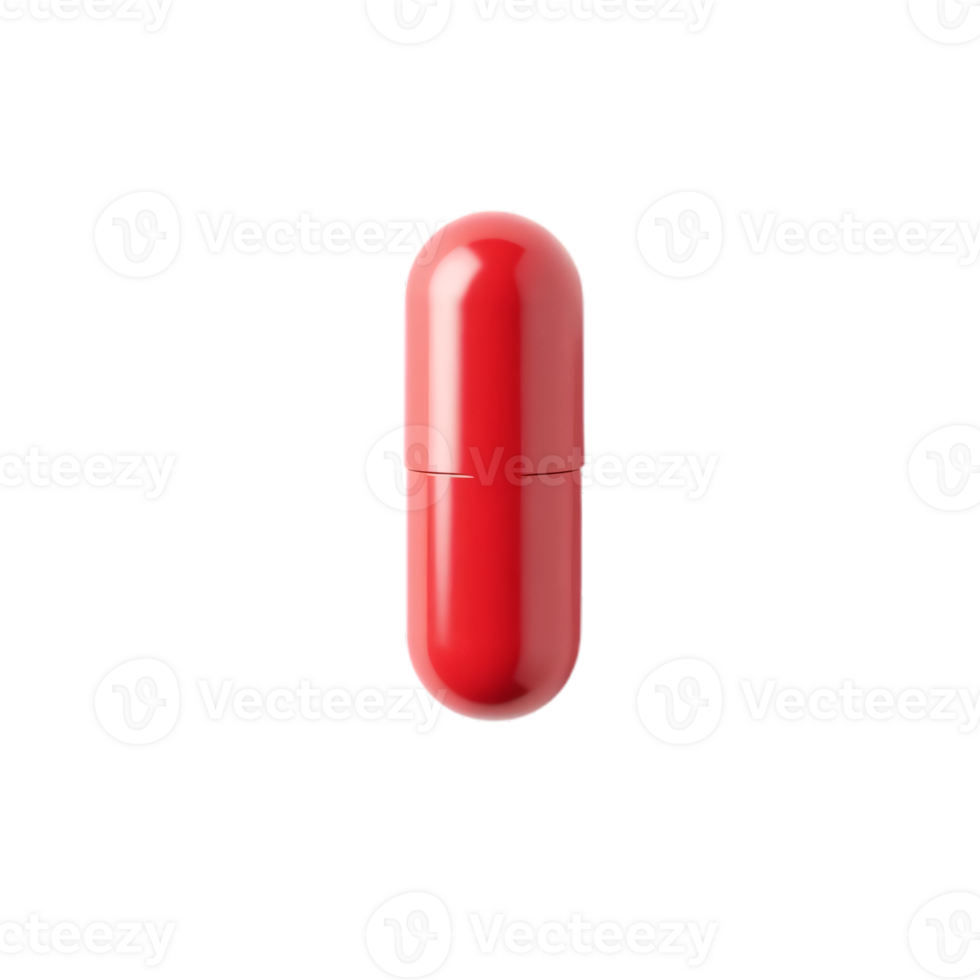 Single Red Capsule png
