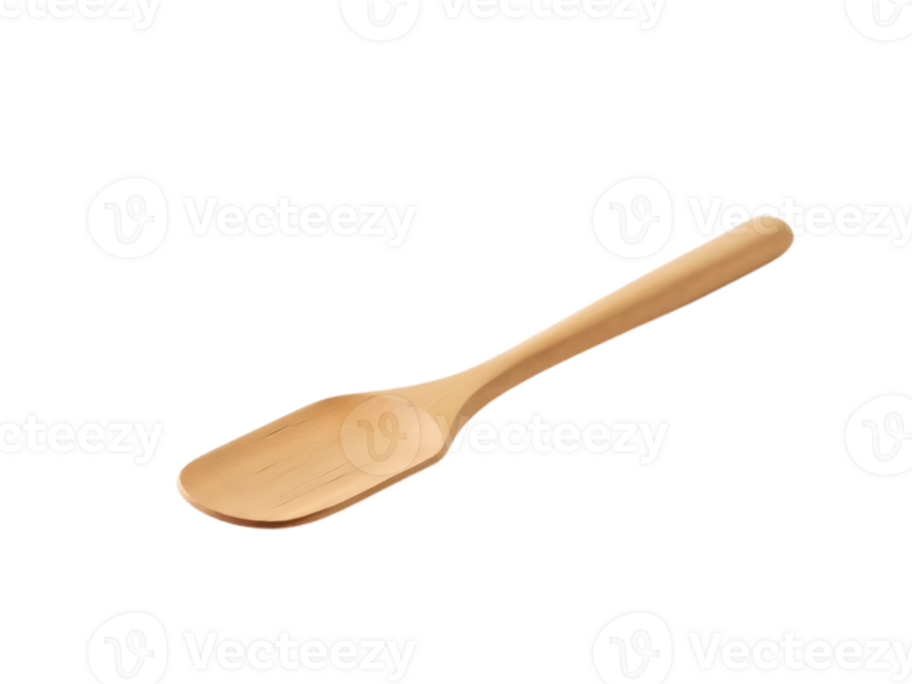 Realistic Wooden Spatula Isolated on Clean Background png