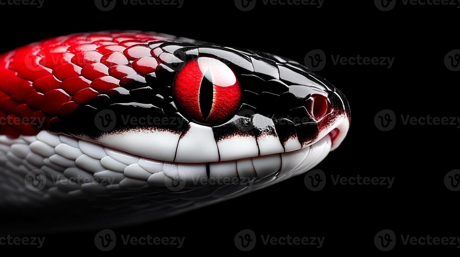 Generated Image head of a snake photo