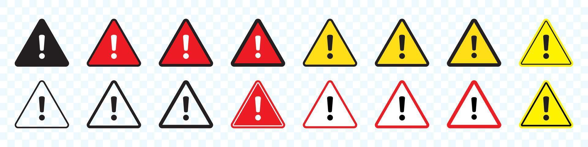 Danger sign, attention sign, warning sign. Danger icon, attention icon, warning icon. vector