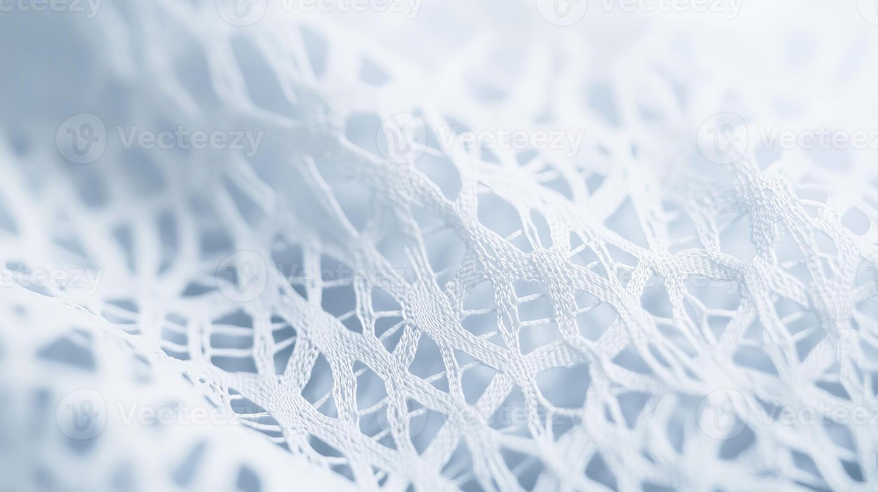 Delicate white lace fabric displaying intricate patterns and textures under soft lighting in a close-up view photo