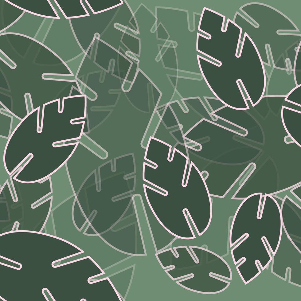 Repeating Leaf Pattern vector