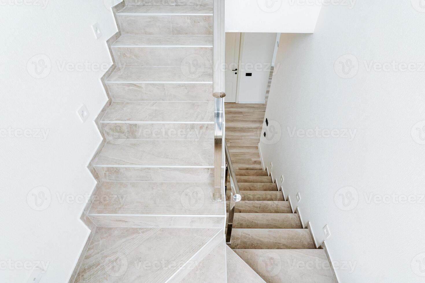 A white stair case photo