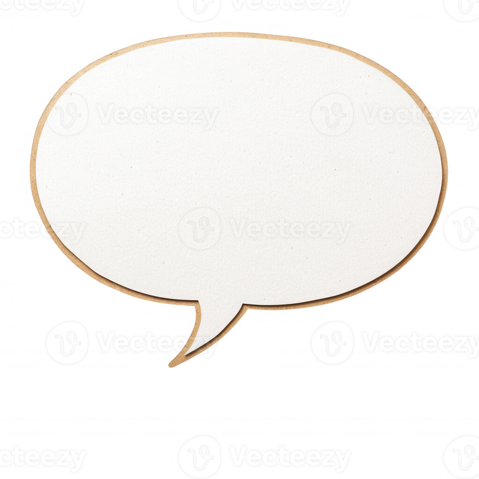 An empty speech bubble for adding text in creative design projects. png