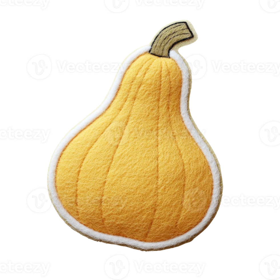 A vibrant, plush yellow squash, perfect for autumn decor or adding a touch of warmth to any space. png