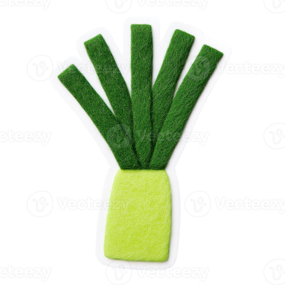 A vibrant green vegetable representation, featuring layered stalks and a unique design, perfect for culinary-themed projects. png