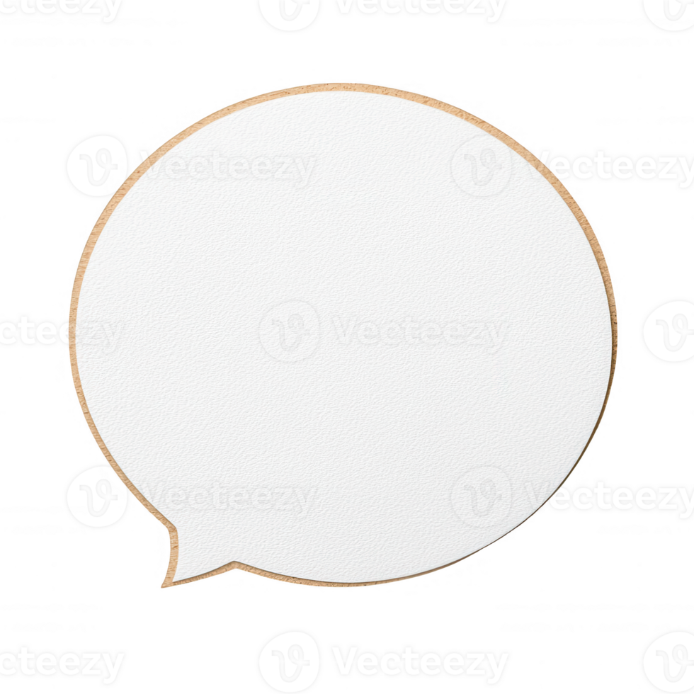 A blank speech bubble for versatile graphic design applications. png