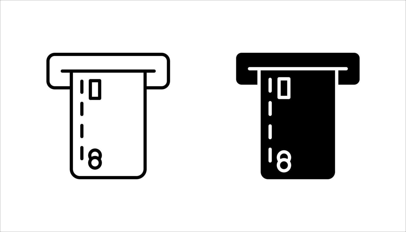 Credit Card Line Icon set, vector