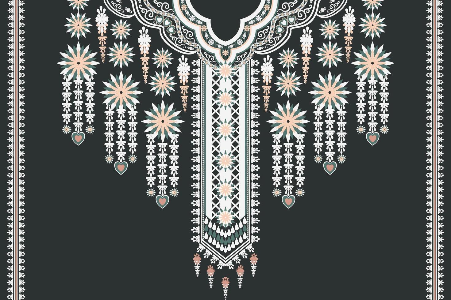 Necklace Ethnic Pattern vector