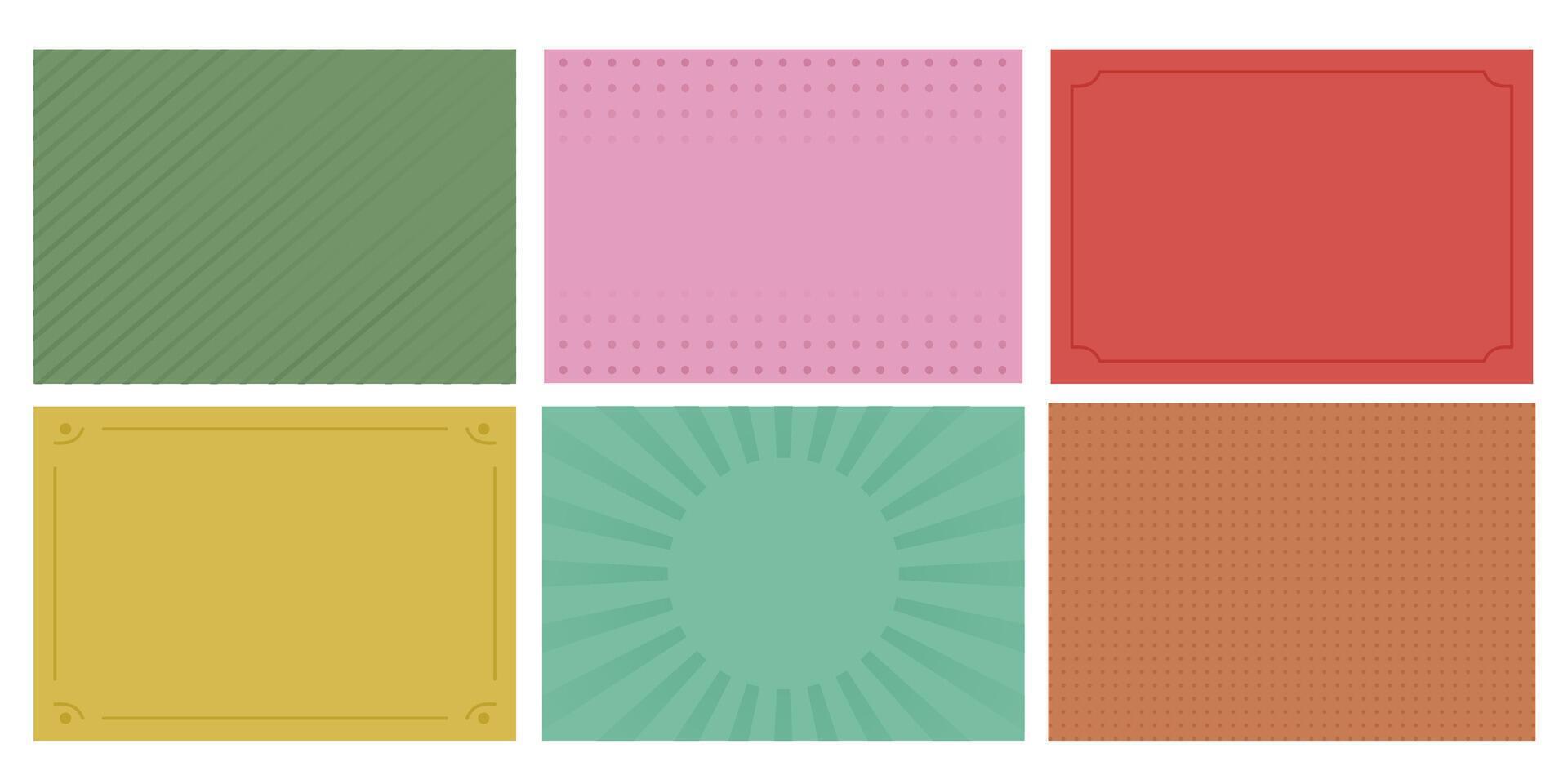 Set of retro texture in style of 60s, 80s, 70s. Abstract Trendy card with rays of sun, circles, lines. Nostalgia for vintage time. illustration for advertising, banners, invitation vector