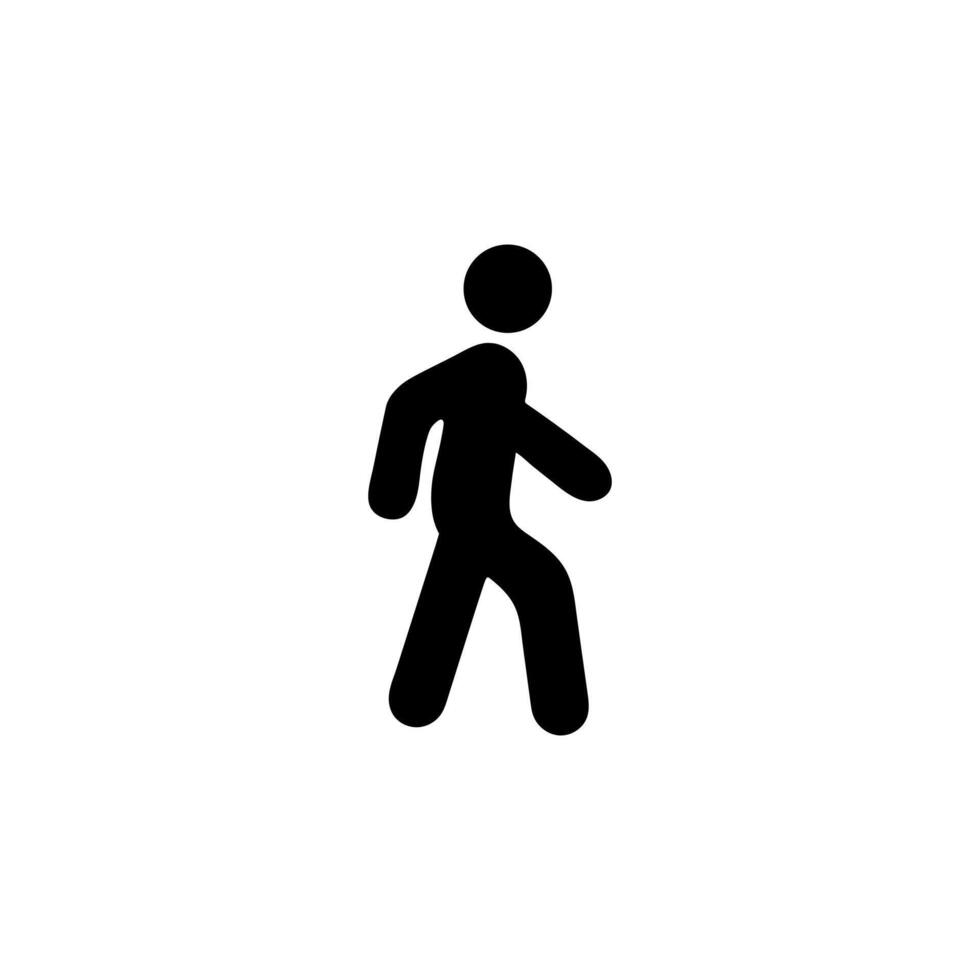 Man walking icon illustration. vector