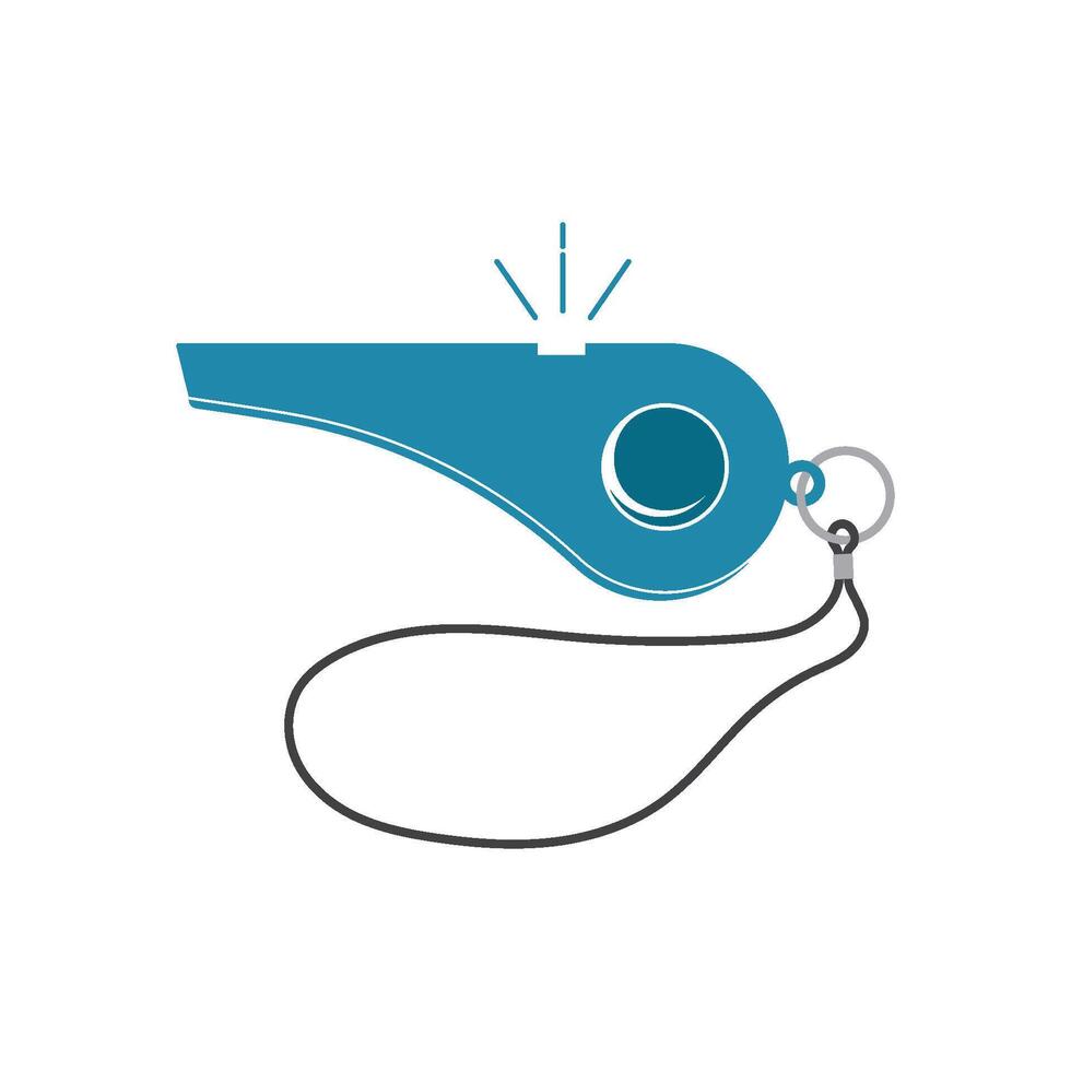 Whistle logo illustration flat design vector