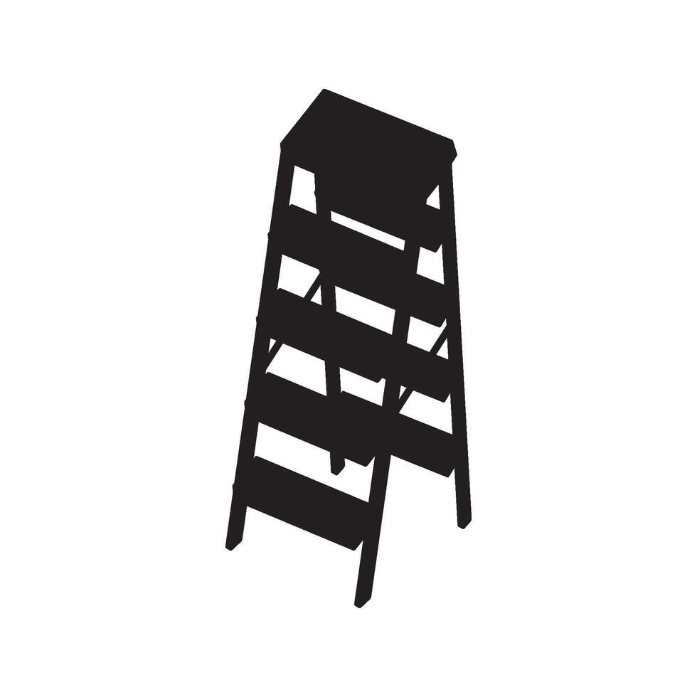 Folding ladder icon illustration symbol vector