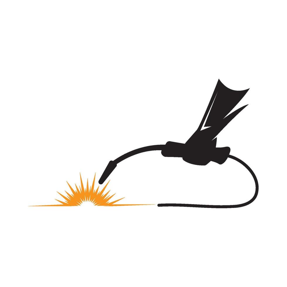 welding logo illustration design template vector