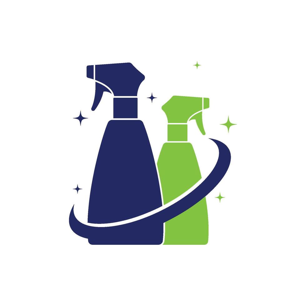 Cleaning logo ilustration flat design vector