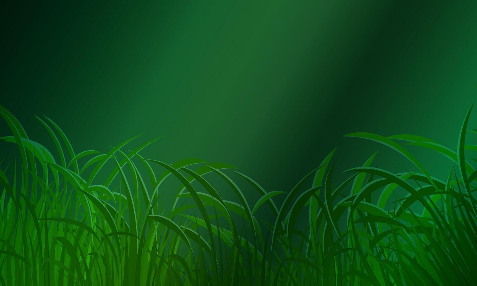 green grass dark green background. copy space nature background. natural decoration. vector
