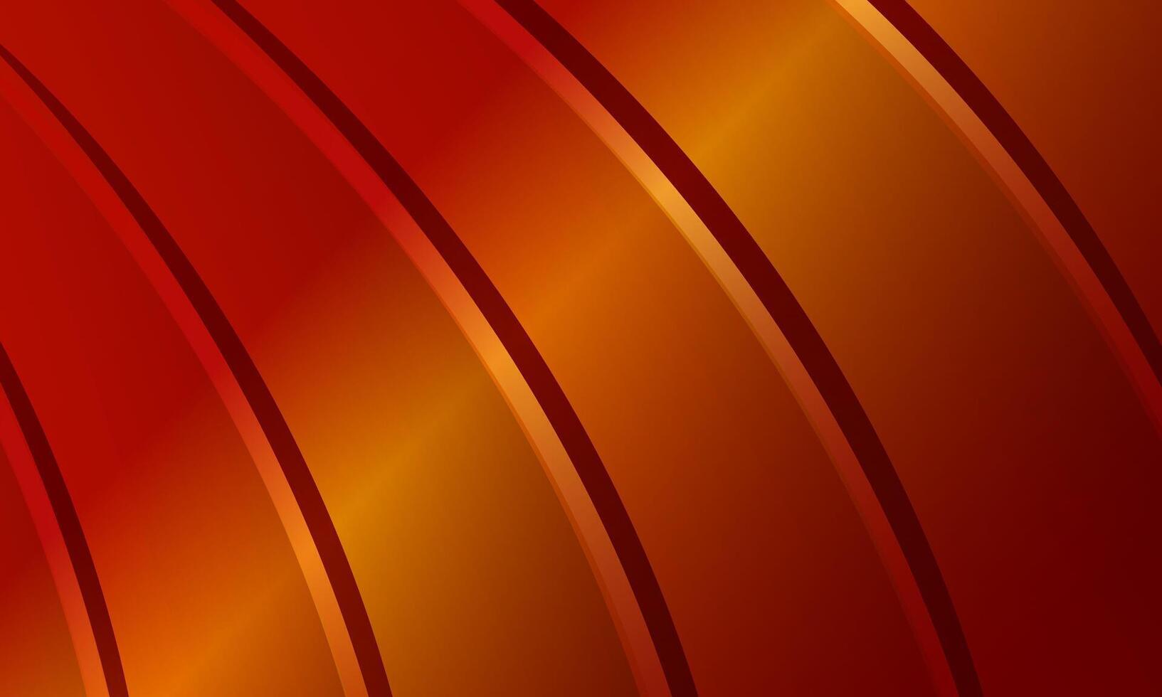 Retro wavy lines wallpaper background. Shiny metallic red curved stripes pattern. vector