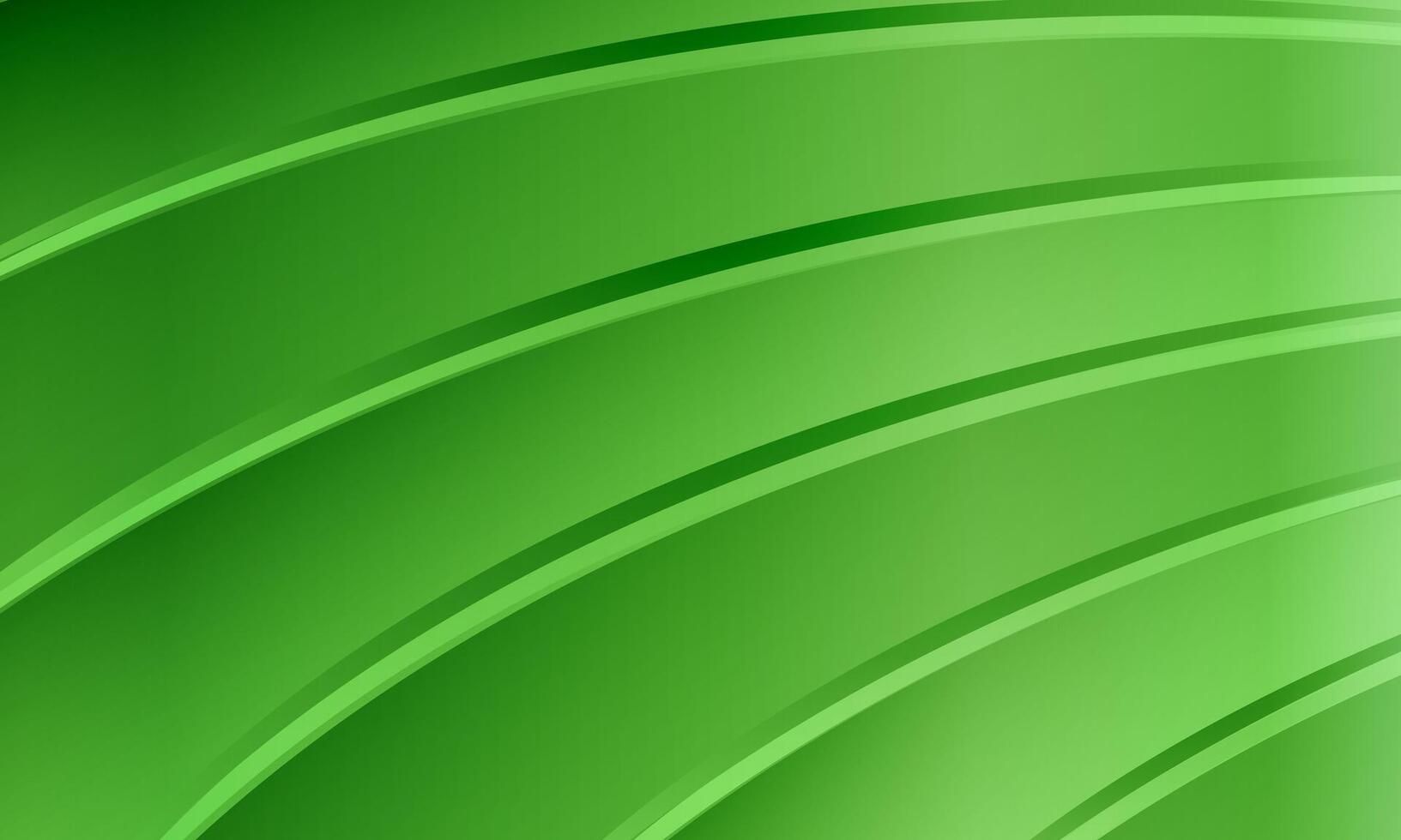 Retro wavy lines wallpaper background. Metallic green curved stripes pattern. shiny gradient green background. vector