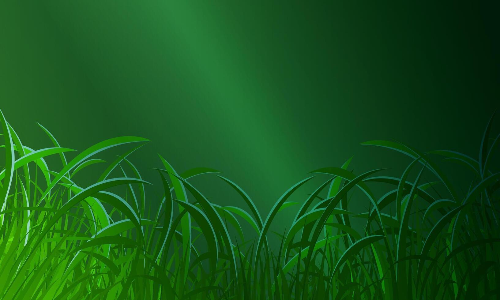 green grass dark green background. copy space nature background. vector