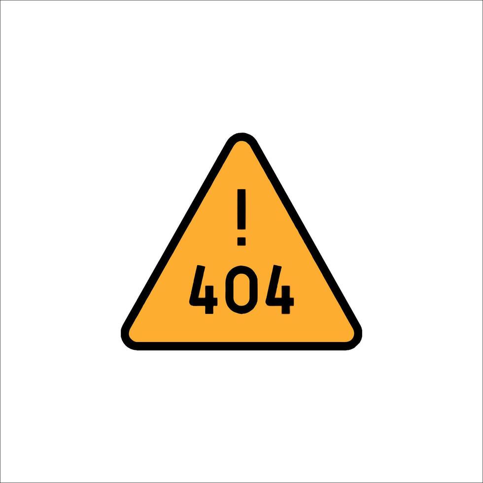 A yellow warning sign with the word 4044 vector