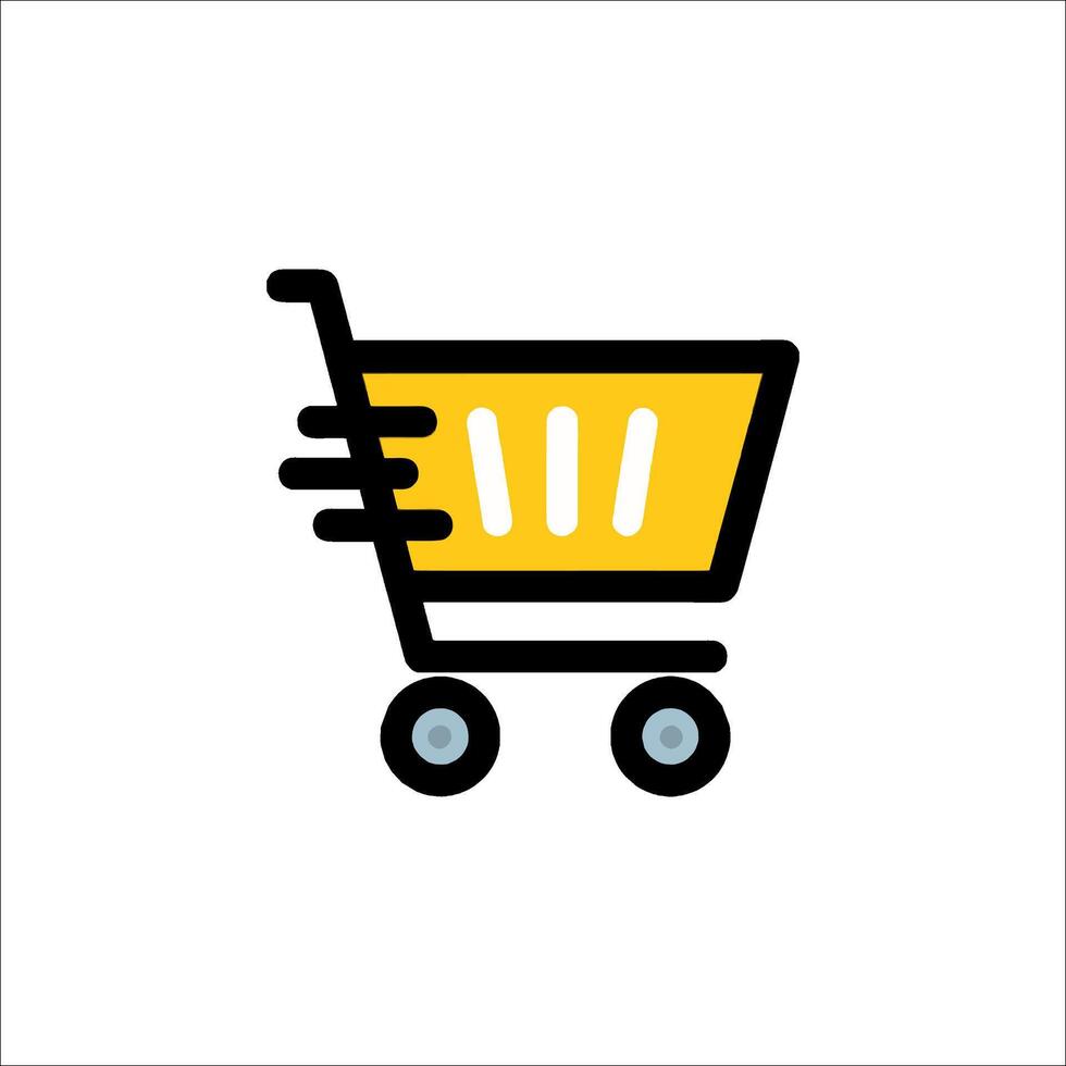 Shopping cart icon illustration vector