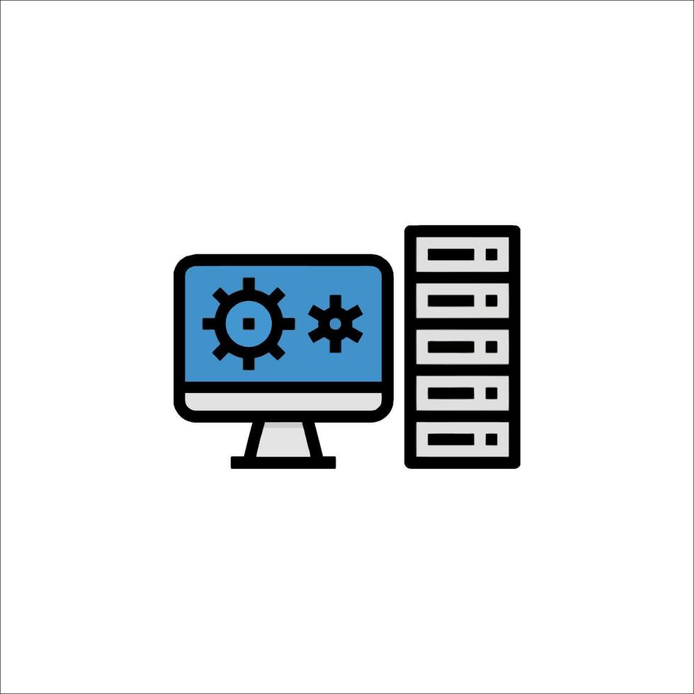 Server icon illustration vector