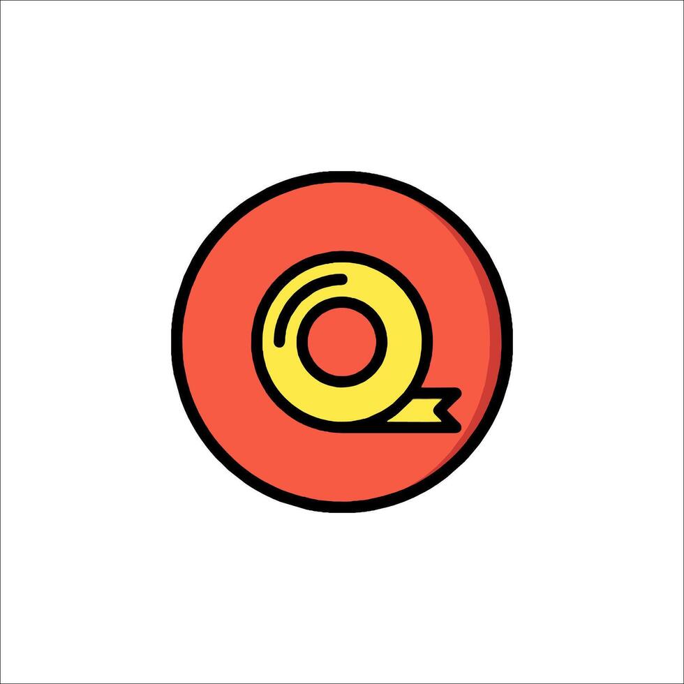 A red and yellow logo with a letter q vector