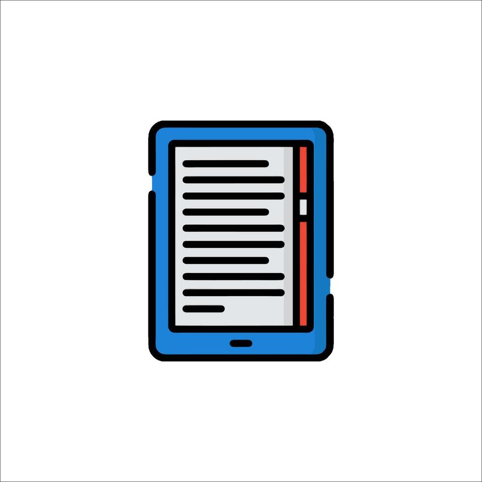 A tablet computer icon on a white background vector