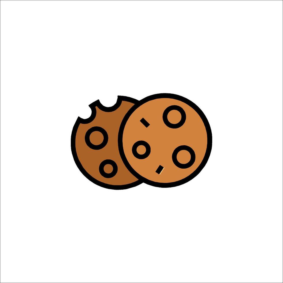 Cookie icon illustration vector