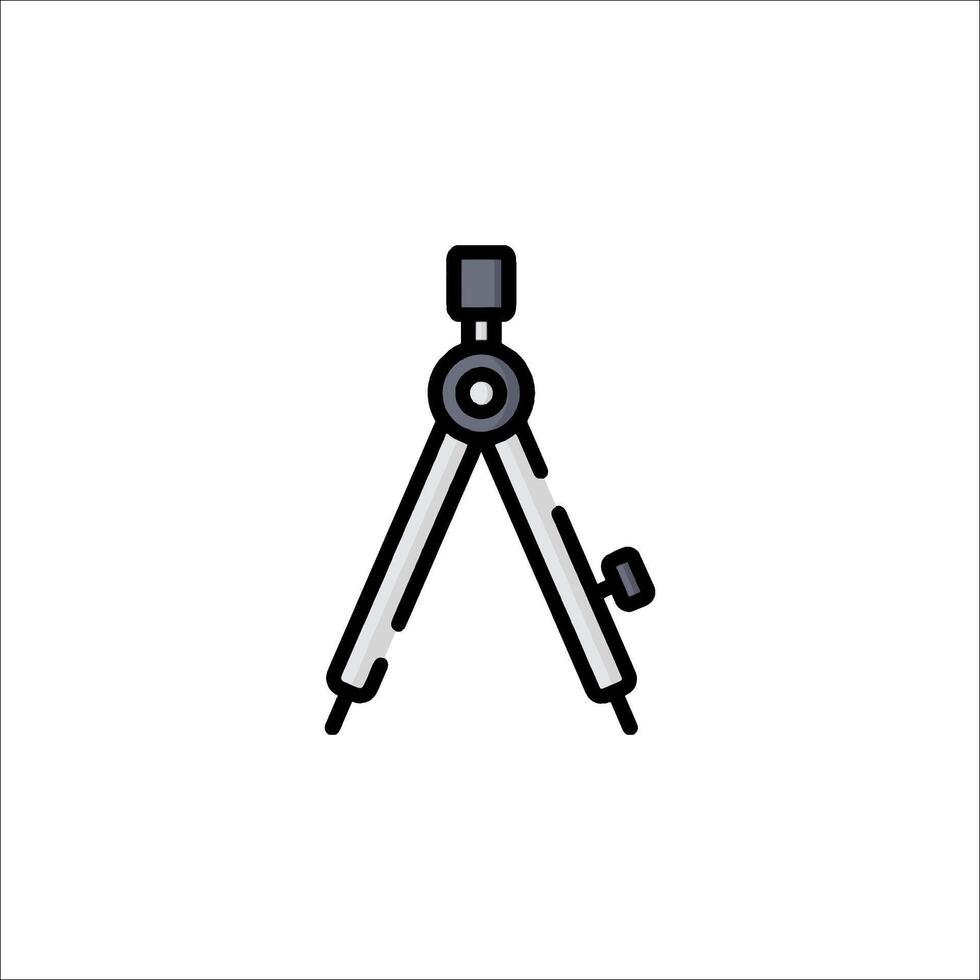 A compass icon on a white background vector