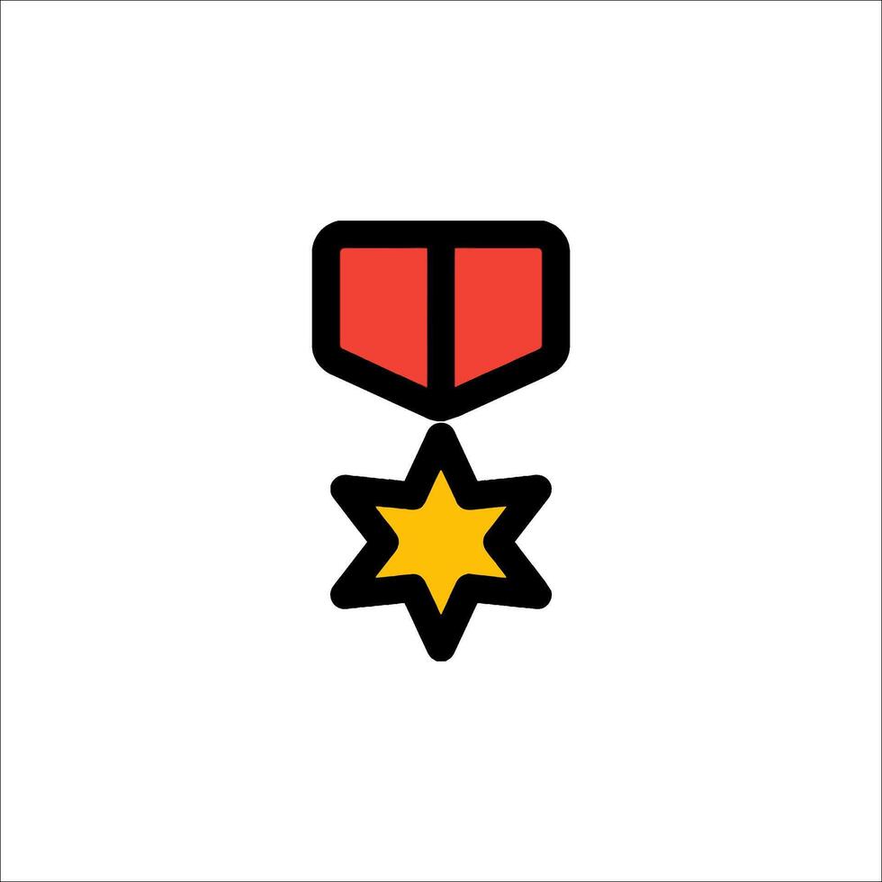 A star and a book icon on a white background vector