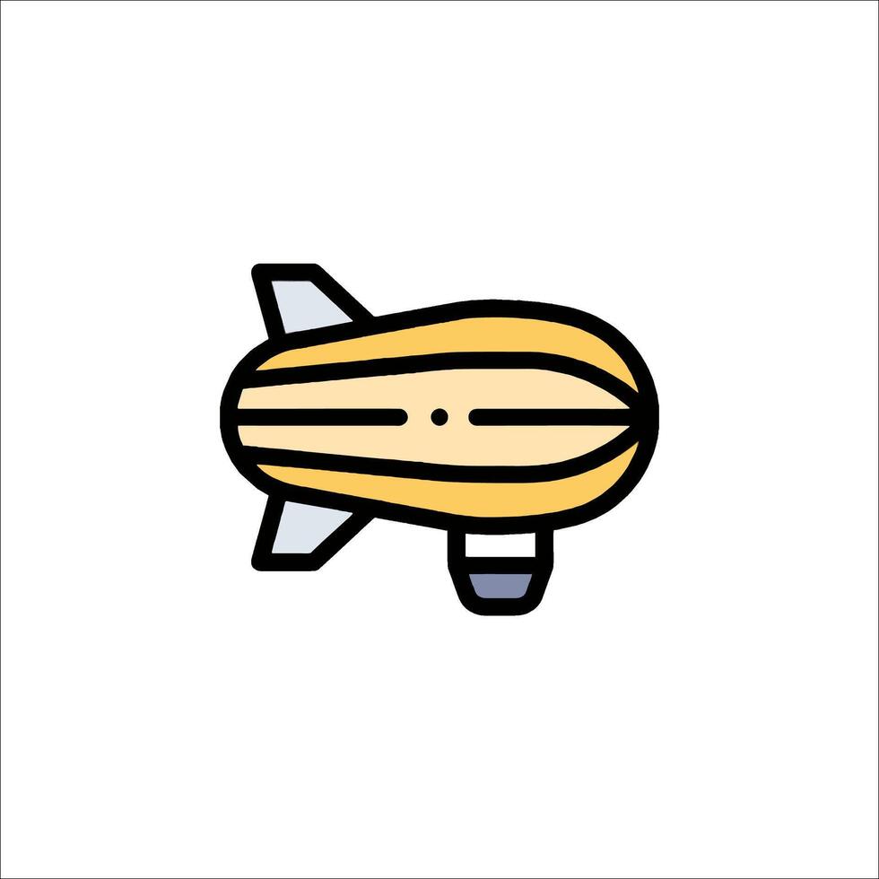 A cartoon airplane with a banana on it vector