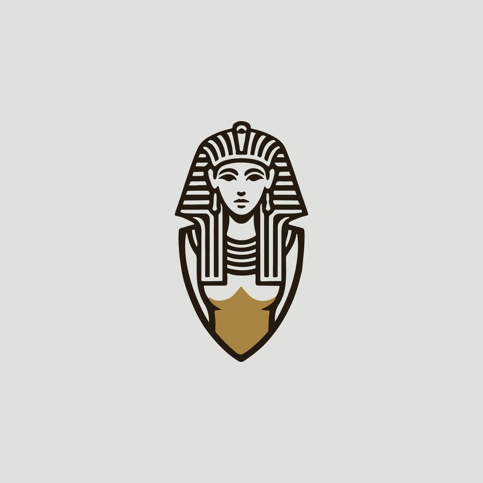 the egyptian pharaoh logo vector