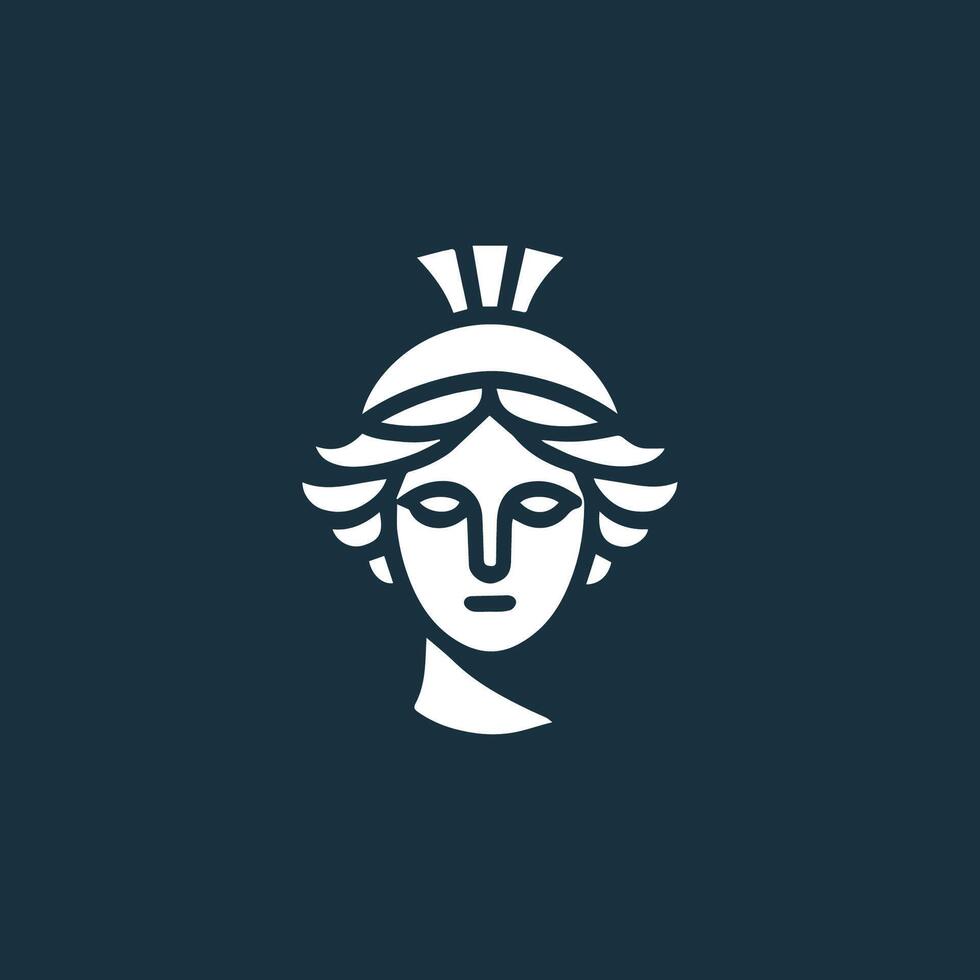 a woman's head with a crown on it vector