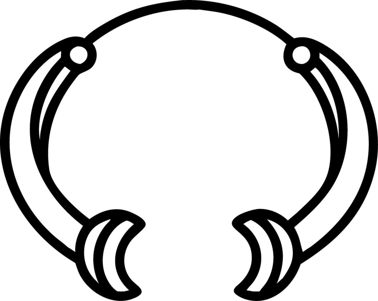 image of a traditional Indian bracelet kada isolated on white background. vector