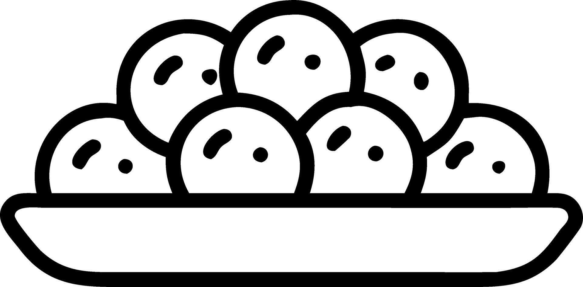 image of traditional Indian sweets platter isolated on white background. vector