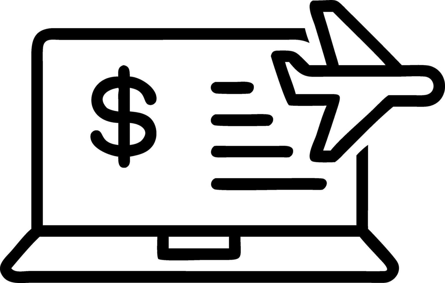Travel planner reviewing financial reports on macro close up background vector