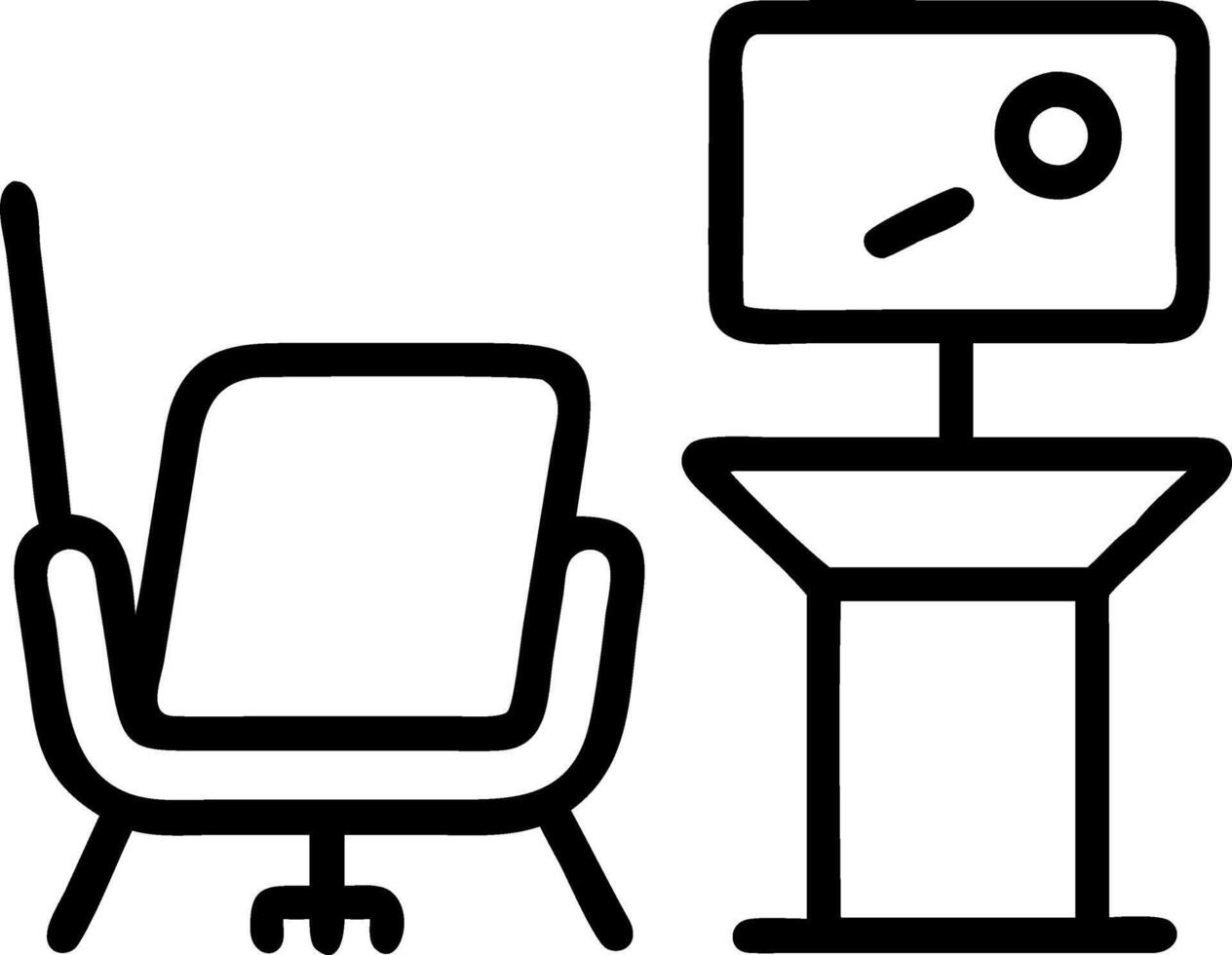 Tired Home Office Background vector