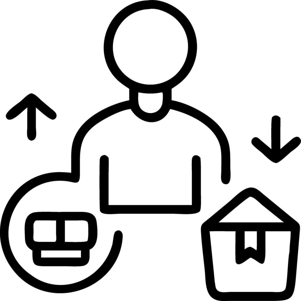 Supply chain manager optimizing distribution for reduced food waste vector