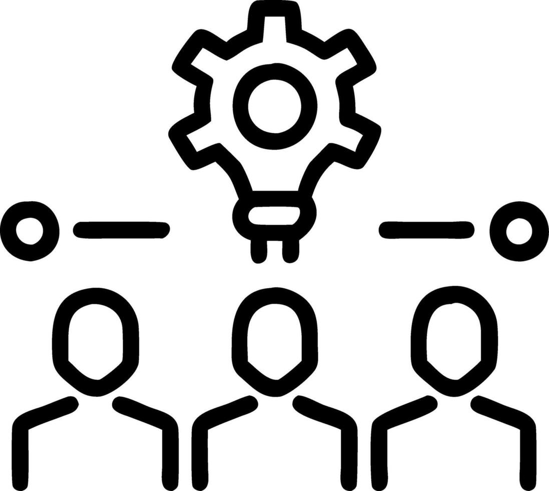 Startup team collaborating with augmented reality glossy background copy space below. vector