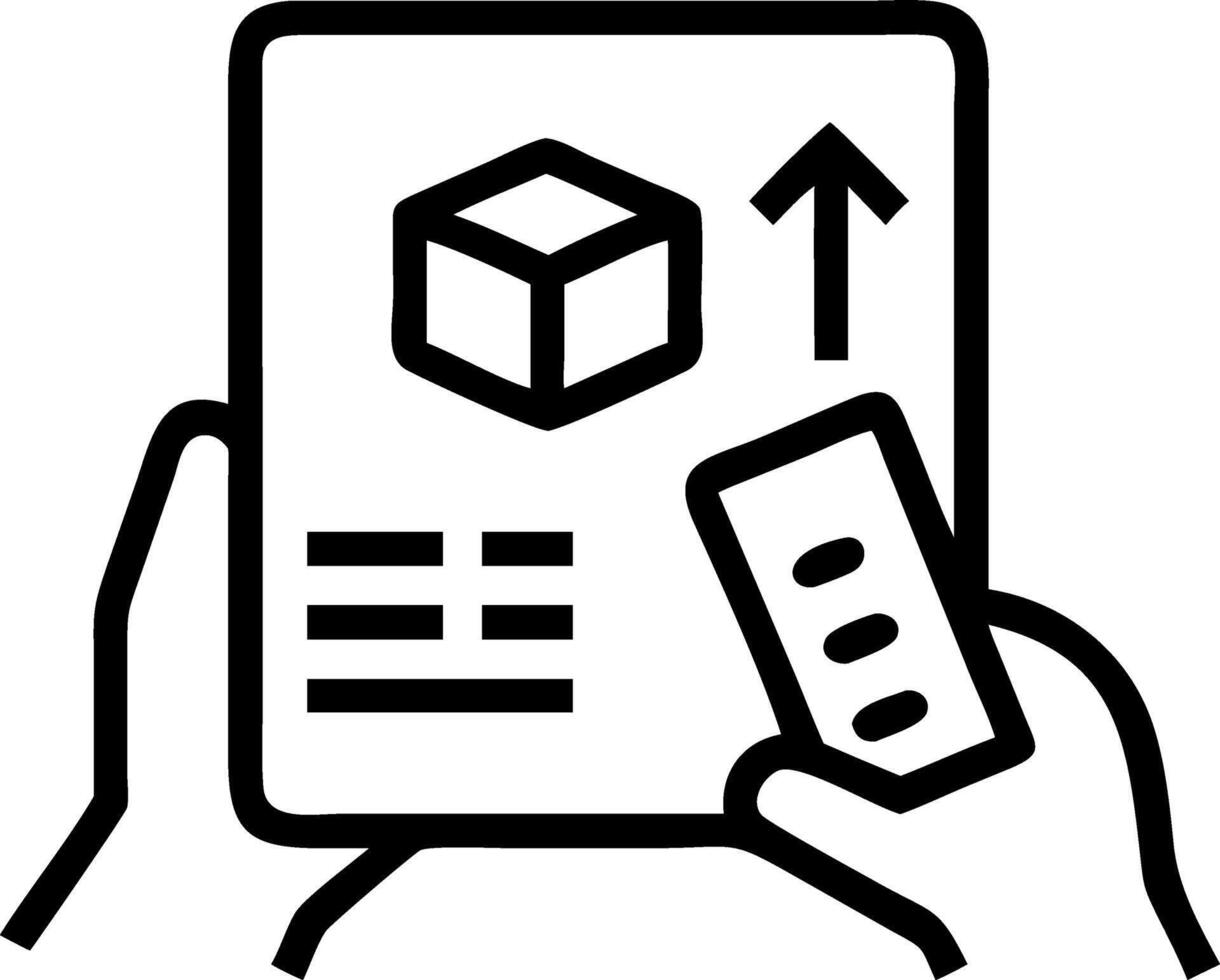 Supply chain analyst reviewing inventory costs vector