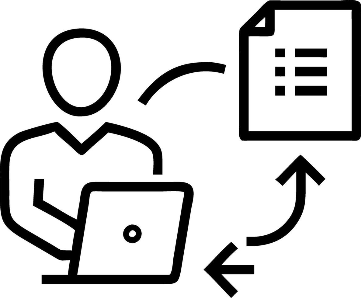 Supply chain manager negotiating transportation rates vector
