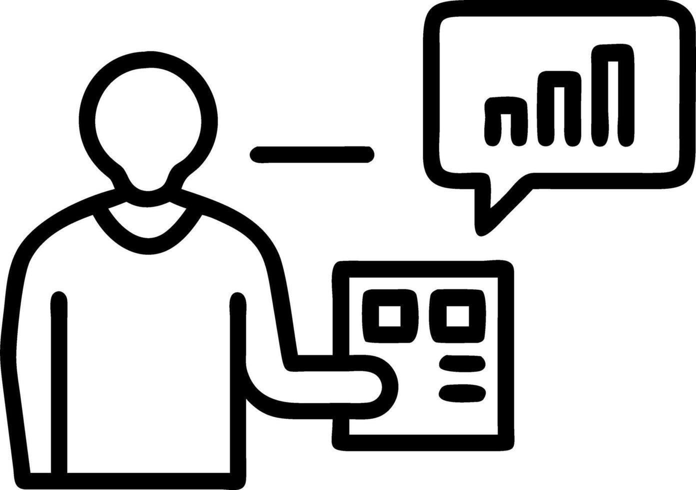 Supply chain analyst evaluating storage costs vector