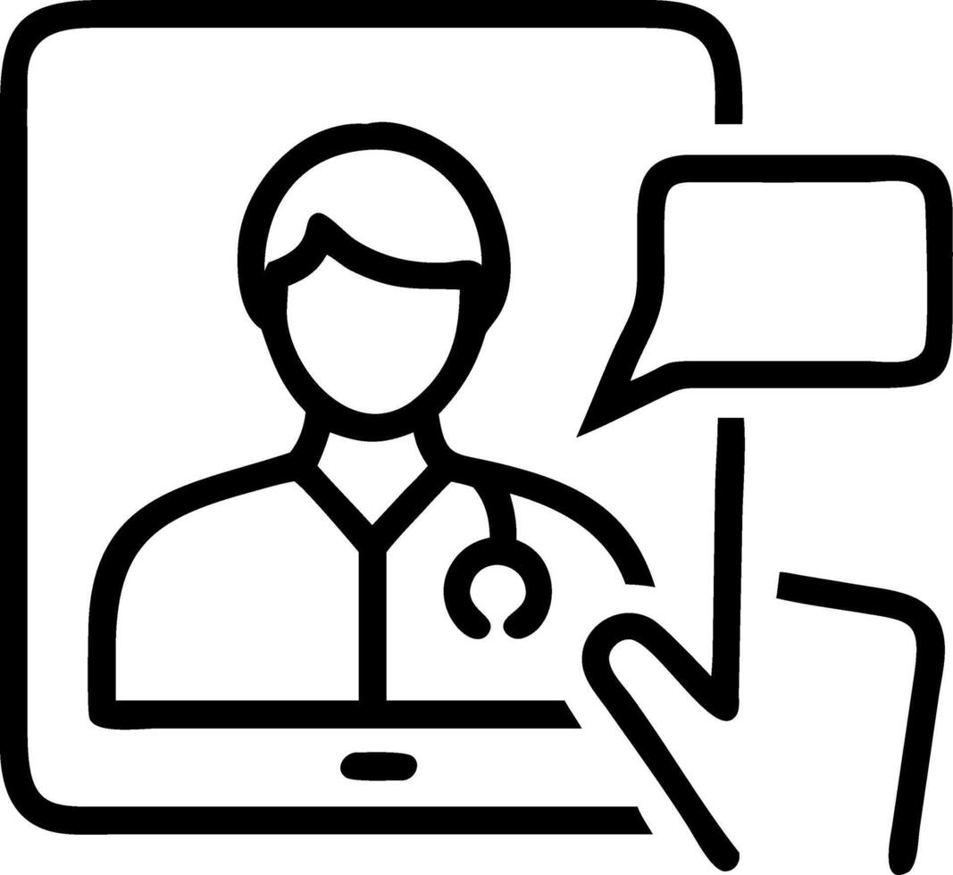 Soft abstract telemedicine consultation with doctor and patient ample copy space vector
