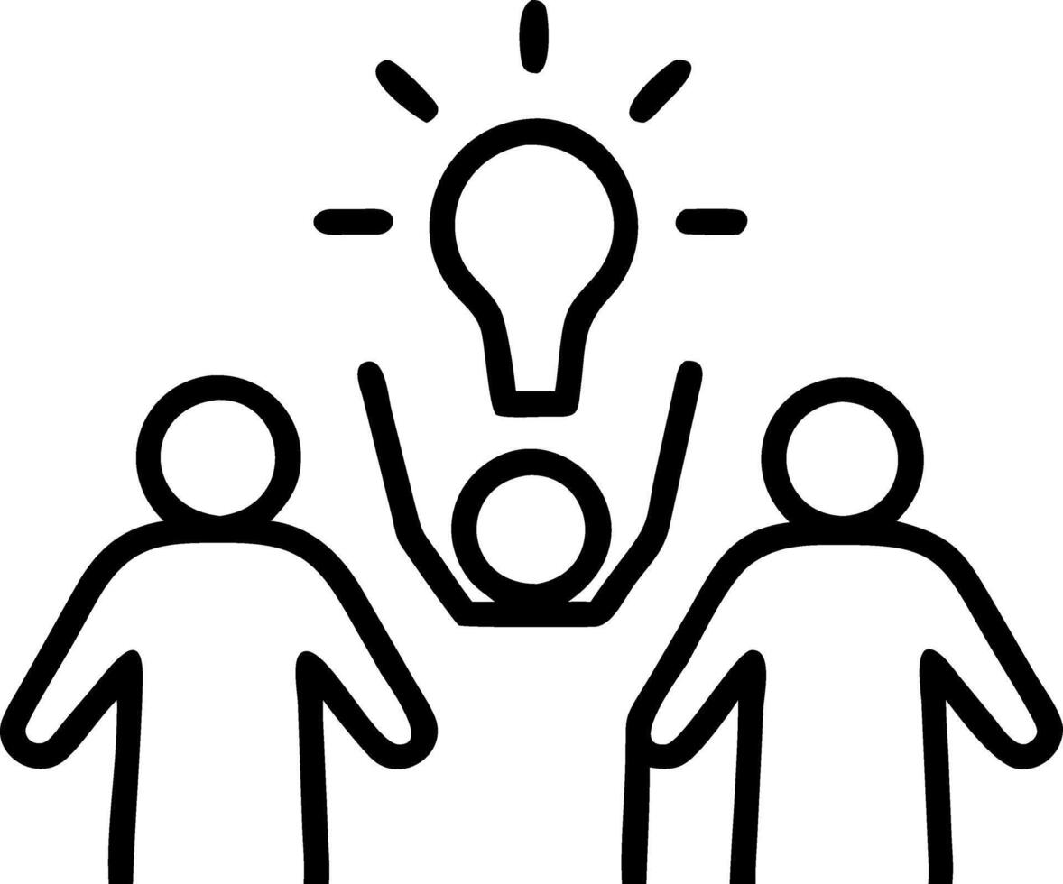 Startup founder mentoring new employees on plain background vector