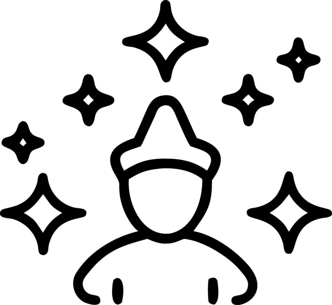 Soft abstract Reyes Magos with glowing symbols and copy space vector